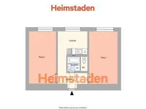 Pronájem bytu 2+1, Ostrava - Mariánské Hory, Přemyslovců, 54 m2