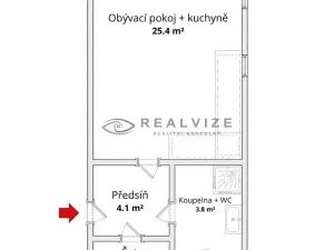 Prodej bytu 1+kk, České Budějovice, Holečkova, 35 m2