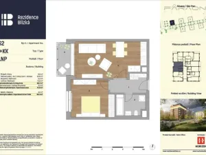 Pronájem bytu 2+kk, Praha - Karlín, Švarcova, 56 m2