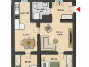 Prodej bytu 3+1, Praha - Smíchov, Plzeňská, 70 m2