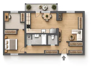 Pronájem bytu 3+1, Brno, Horácké náměstí, 69 m2