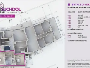 Prodej bytu 4+kk, Praha - Suchdol, U hotelu, 119 m2