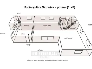 Prodej rodinného domu, Všemyslice - Neznašov, 90 m2