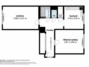 Prodej bytu 2+1, Ústí nad Labem - Střekov, Třebízského, 59 m2