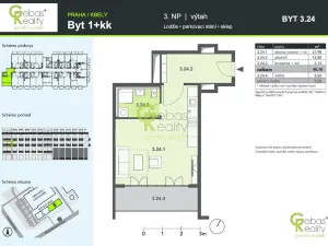 Pronájem bytu 1+kk, Praha - Kbely, Mladoboleslavská, 40 m2