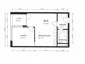 Pronájem bytu 2+kk, Praha - Střížkov, Střížkovská, 55 m2