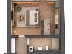 Pronájem bytu 1+kk, Praha - Zbraslav, Elišky Přemyslovny, 41 m2