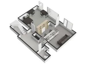 Pronájem kanceláře, Praha - Dejvice, Jugoslávských partyzánů, 58 m2