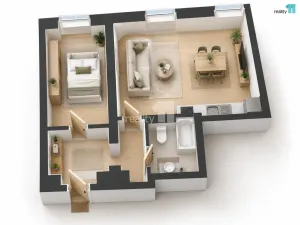 Prodej bytu 2+kk, Jablonec nad Nisou - Mšeno nad Nisou, Palackého, 51 m2
