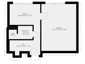 Pronájem bytu 1+1, Beroun - Beroun-Město, Josefa Hory, 37 m2