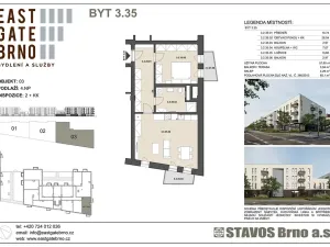 Prodej bytu 2+kk, Brno, Řípská, 57 m2
