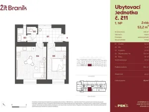 Prodej bytu 2+kk, Praha, Ke Krči, 47 m2