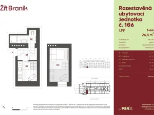 Prodej bytu 1+kk, Praha, Ke Krči, 25 m2