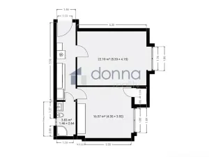 Pronájem bytu 2+kk, Praha, Čajkovského, 52 m2