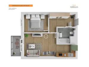 Pronájem bytu 2+kk, Praha - Hostivař, 47 m2