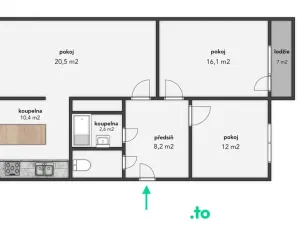 Pronájem bytu 3+1, Znojmo, U Lesíka, 71 m2