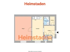 Pronájem bytu 1+1, Ostrava - Moravská Ostrava, Nedbalova, 46 m2