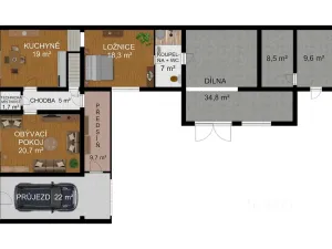 Prodej rodinného domu, Bernartice, Bechyňská, 156 m2