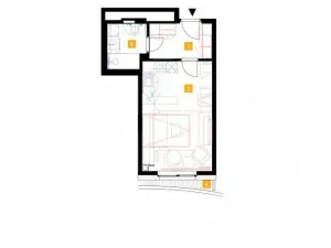 Pronájem bytu 1+kk, Praha - Stodůlky, Mukařovského, 31 m2