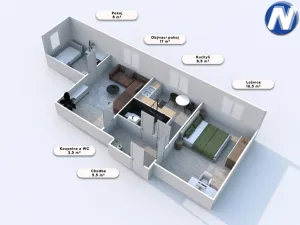 Prodej bytu 3+1, Vimperk, Pod Homolkou, 59 m2