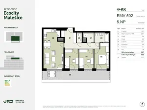 Prodej bytu 4+kk, Praha - Malešice, Univerzitní, 90 m2