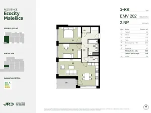 Prodej bytu 3+kk, Praha - Malešice, Univerzitní, 75 m2