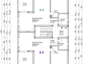 Prodej bytu 2+kk, Stara Novalja, Chorvatsko, 56 m2