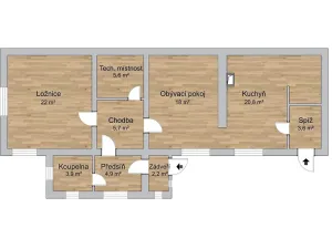 Prodej rodinného domu, Třtěnice, 87 m2