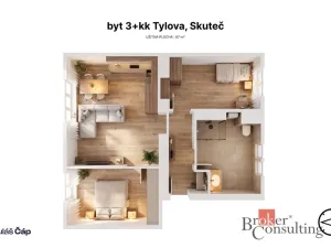 Prodej bytu 3+kk, Skuteč, Tylova, 67 m2