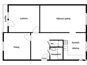 Prodej bytu 3+1, Pardubice, Jana Zajíce, 70 m2