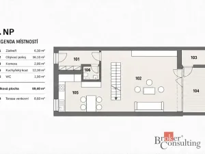 Prodej bytu 4+kk, Husinec - Řež, Červená Skála, 119 m2
