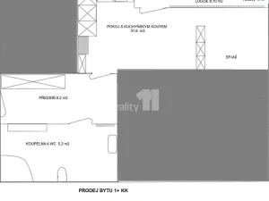 Prodej bytu 1+kk, Praha - Krč, Hudečkova, 53 m2