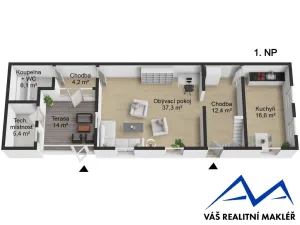 Prodej rodinného domu, Příbor, Kašnice, 140 m2