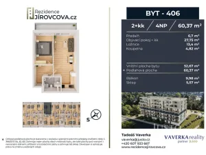 Prodej bytu 2+kk, České Budějovice, Jírovcova, 60 m2