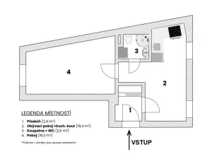 Prodej bytu 2+kk, Boskovice, Kpt. Jaroše, 42 m2