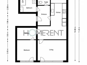 Prodej bytu 2+kk, Praha - Braník, Vlnitá, 79 m2