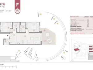 Prodej bytu 3+kk, Calpe, Alicante, Španělsko, 59 m2