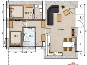 Pronájem bytu 3+kk, Špindlerův Mlýn - Bedřichov, 67 m2
