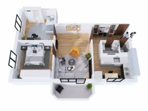 Prodej bytu 3+1, Uničov, Dukelská, 60 m2