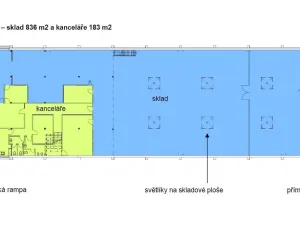 Pronájem skladu, Praha - Horní Počernice, Ve žlíbku, 1395 m2