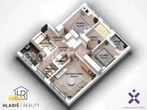 Prodej bytu 4+1, Uherské Hradiště - Mařatice, Sadová, 83 m2