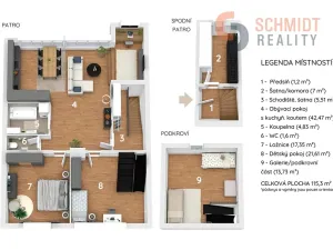Prodej bytu 4+kk, Brno, Padělíky, 115 m2