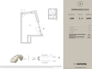 Prodej obchodního prostoru, Praha - Hlubočepy, Dostalové, 19 m2