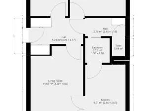 Pronájem bytu 3+1, Praha - Krč, Sládkovičova, 54 m2