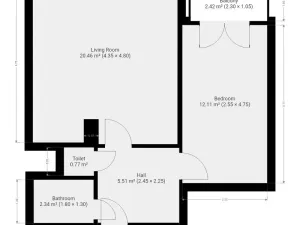 Pronájem bytu 2+kk, Praha - Modřany, Jordana Jovkova, 44 m2
