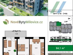 Prodej bytu 3+kk, Milovice, 85 m2