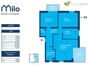 Prodej bytu 4+kk, Milotice, Školní, 75 m2