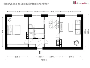 Prodej bytu 3+1, Pohorská Ves, 60 m2