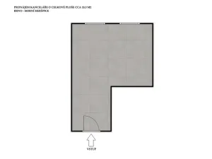 Pronájem kanceláře, Brno, Pražákova, 18 m2