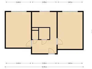 Pronájem bytu 2+1, Most, Hutnická, 51 m2